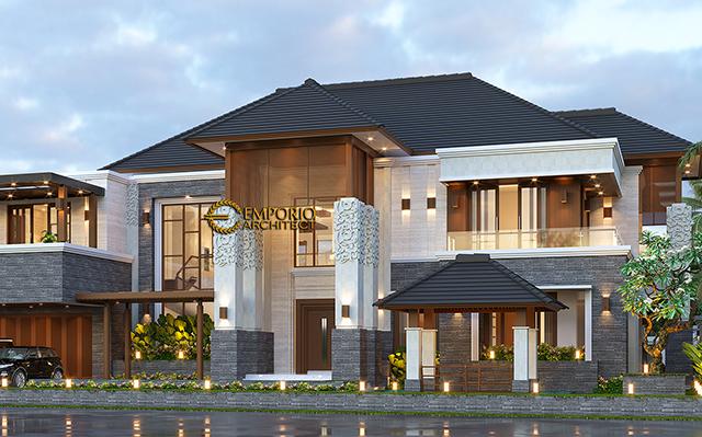 Desain Rumah Villa Bali 2 Lantai Bapak Bekti di  Yogyakarta