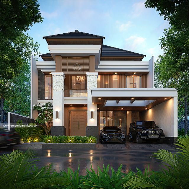 Mr. SGT Villa Bali House 2 Floors Design - Jakarta Timur