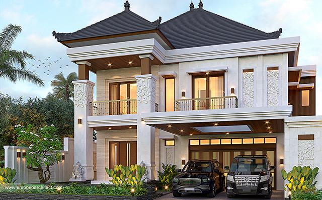 Desain Rumah Villa Bali 2 Lantai Ibu Mieke di  Badung, Bali