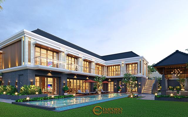 Desain Rumah Villa Bali 2 Lantai Bapak Hendri di  Palembang