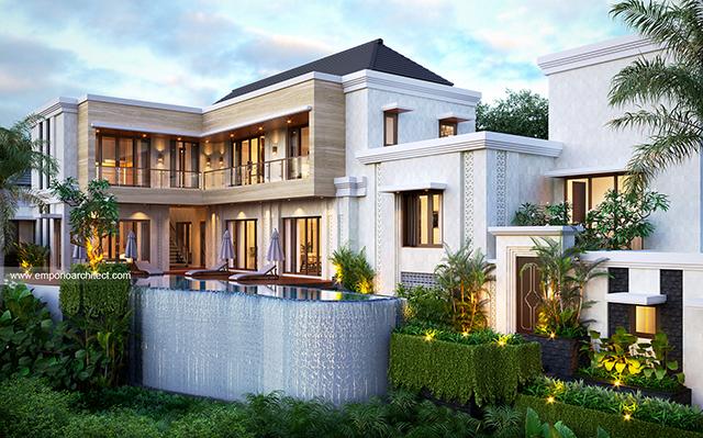 Desain Villa Style Villa Bali Modern 2 Lantai Bapak FRS di  Pecatu, Badung, Bali