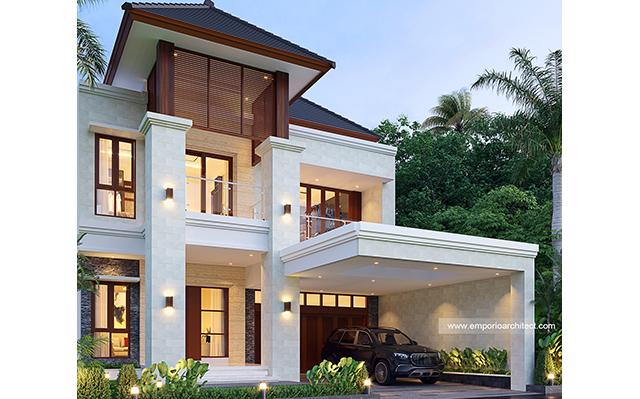 Desain Rumah Villa Bali 2 Lantai Ibu Windia di  Bali