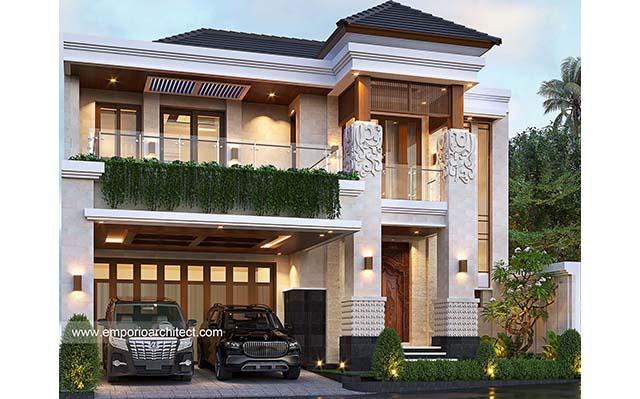 Desain Rumah Villa Bali 2 Lantai Ibu NNY 1427 di  Pasuruan