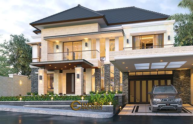 Desain Rumah Villa Bali Modern 2 Lantai Ibu Yuyun di  Nusa Tenggara Timur