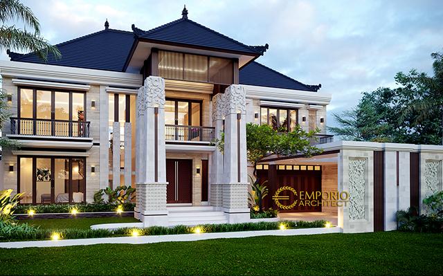 Desain Rumah Villa Bali 2 Lantai Ibu Widi di  Bandung, Jawa Barat