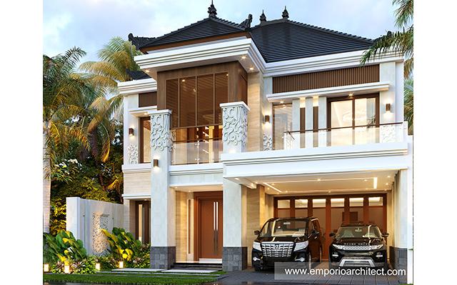 Desain Rumah Villa Bali 2 Lantai Ibu LNA 1156 di  Bandung, Jawa Barat