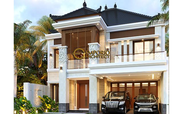 Desain Rumah Villa Bali 2 Lantai Ibu Lona di  Bandung, Jawa Barat