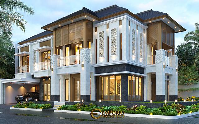 Desain Rumah Villa Bali 2.5 Lantai Bapak Riduan di  Bekasi, Jawa Barat