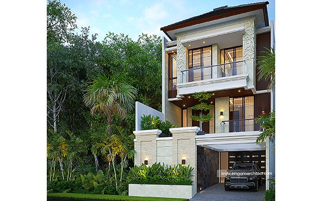 Mr. FRD 1670 Villa Bali House 3 Floors Design - Jakarta