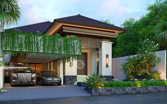 Mr. DD 2017 Villa Bali Modern House 1 Floor Design - Yogyakarta
