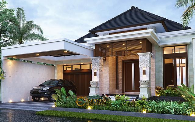 Desain Rumah Villa Bali Modern 1 Lantai Bapak Eddy di  Kediri, Jawa Timur