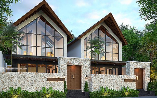 Mr. ATN 2014 Modern Serenity Vista Kav. 5 Villa 2 Floors Design - Bali