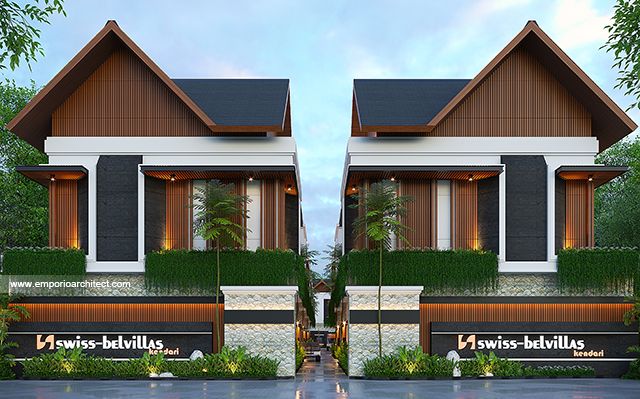 Desain Komplek Villa milik SwissBel Group di  Kendari, Sulawesi Tenggara