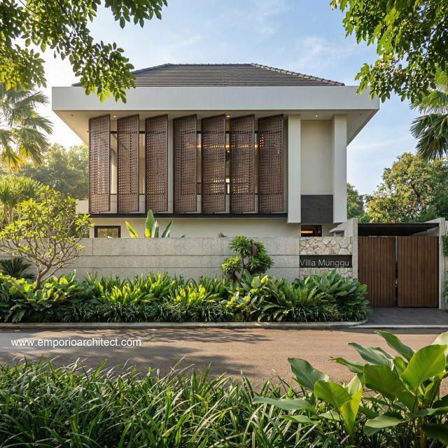 Desain Villa Site 1 Modern Bohemian 2 Lantai Mrs. E di  Munggu, Badung, Bali
