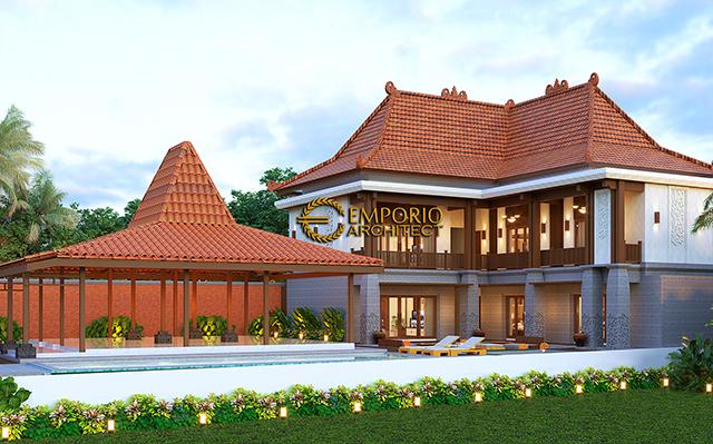 Desain Villa Style Villa Bali 2 Lantai Bapak Arif di  Yogyakarta