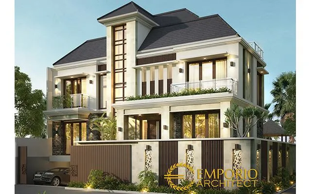 Desain Rumah Hook Villa Bali 3 Lantai Bapak Abdul di  Ambon, Maluku