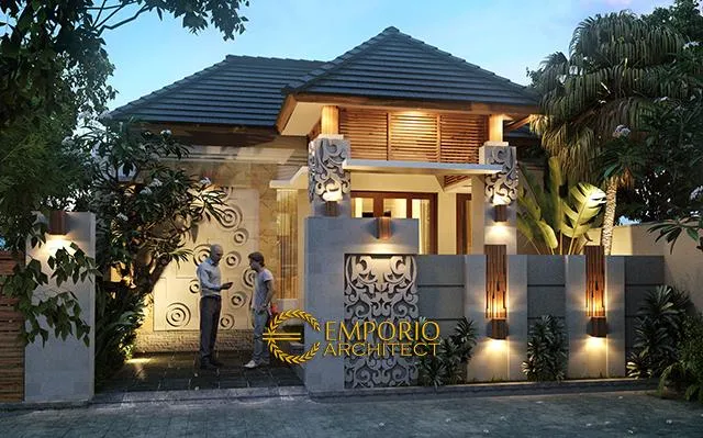 Desain Rumah Villa Bali 1 Lantai Bapak Ketut Atmajaya di  Ubud, Bali