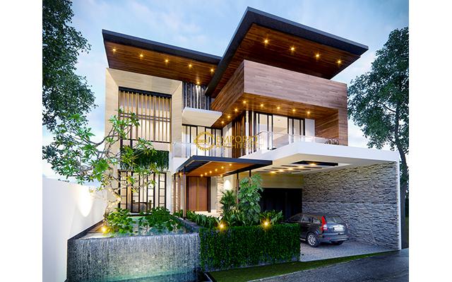 Desain Rumah Modern 2 Lantai Bapak Indra di  Bandung