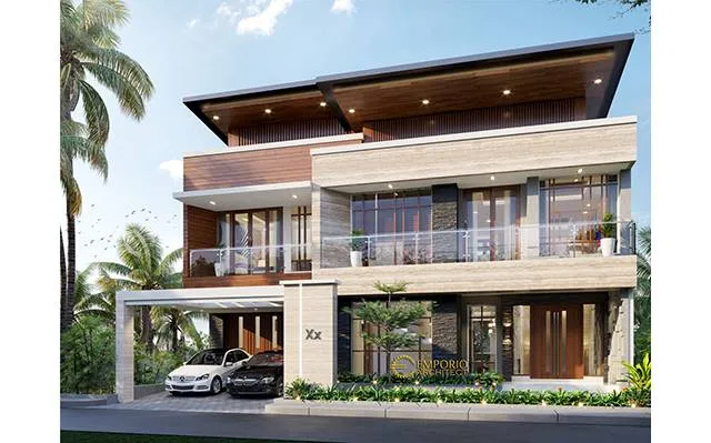 Desain Rumah Modern 3 Lantai Ibu Pauline di  Bandung, Jawa Barat