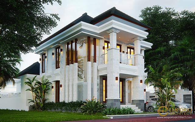 Desain Rumah Villa Bali 2 Lantai Bapak Rudi di  Batam