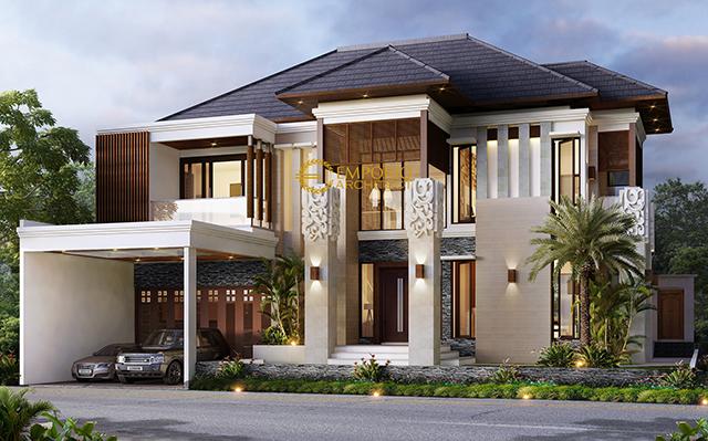 Desain Rumah Villa Bali 2 Lantai Ibu PNK di  Bekasi