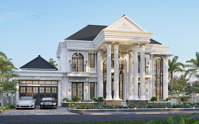 Desain Rumah Classic 2 Lantai Bapak Alex di  Bengkulu