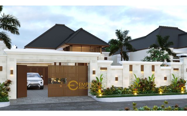 Desain Rumah Villa Bali 1 Lantai Ibu dr. Tunjung di  Bengkulu
