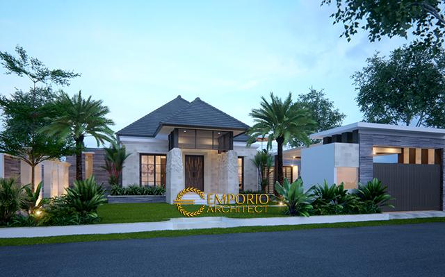 Desain Rumah Villa Bali 1 Lantai Bapak Anwar di  Palangka Raya, Kalimantan Tengah