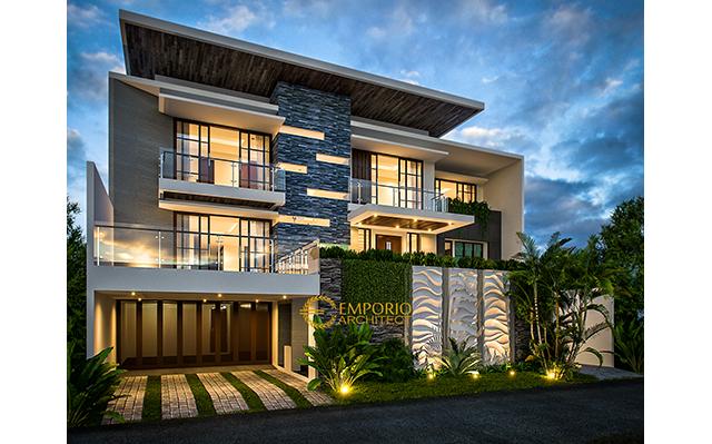 Mr. Eko Gindo Modern House 3 Floors Design - Cibubur, Jakarta