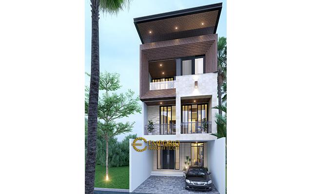 Desain Rumah Modern 3 Lantai Bapak Husein di  Pondok Kelapa, Jakarta Timur