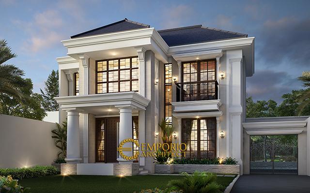 Mr. Kusno Classic House 2 Floors Design - Depok, Jawa Barat