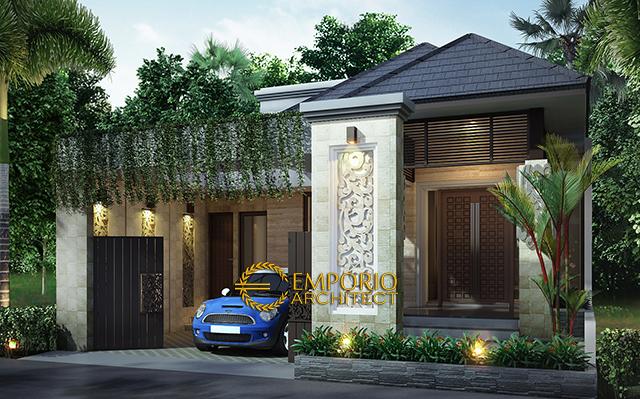 Mr. Kurnia Villa Bali House 1 Floor Design - Depok, Jawa Barat