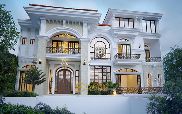 Desain Rumah Mediteran 3 Lantai Bapak Sanjay di  Pejaten, Jakarta Selatan