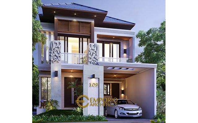 Mr. Visnu Villa Bali House 2 Floors Design - Cibubur, Jakarta Timur