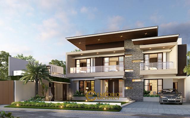 Desain Rumah Modern 2 Lantai Bapak Yusuf di  Lombok