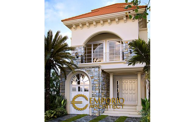Desain Rumah Mediteran 2 Lantai Bapak Zulfikar Aditya di  Jakarta