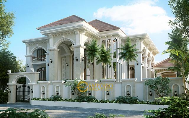 Desain Rumah Mediteran 2 Lantai Ibu Atik di  Jakarta