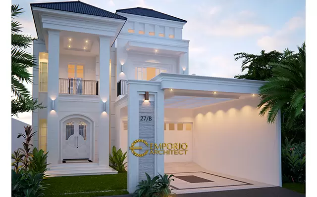 Desain Rumah Classic 2 Lantai Ibu NA di  Jakarta