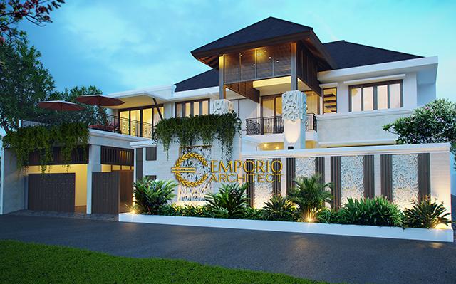 Desain Rumah Villa Bali 2 Lantai Ibu Niki Umar di  Bintaro, Jakarta Selatan