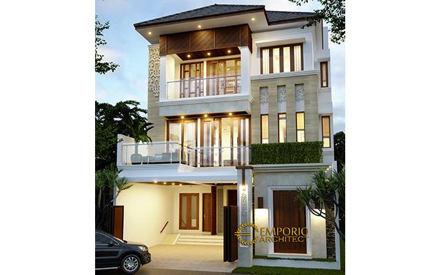 Desain Rumah Villa Bali 3 Lantai Ibu Yani di  Jakarta