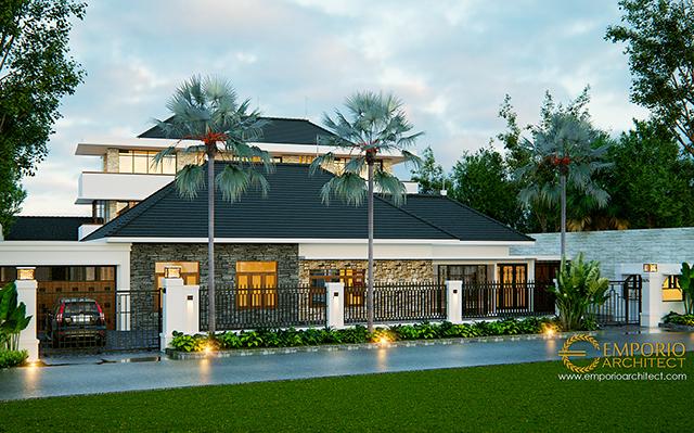 Desain Rumah Modern Tropis 3 Lantai Bapak Boy di  Jakarta