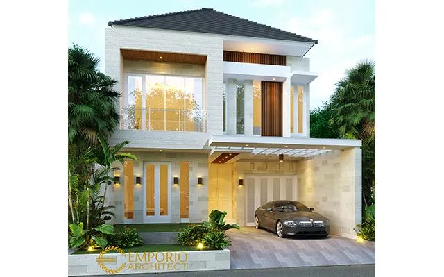 Desain Rumah Modern 2 Lantai Bapak Denny di  Jakarta