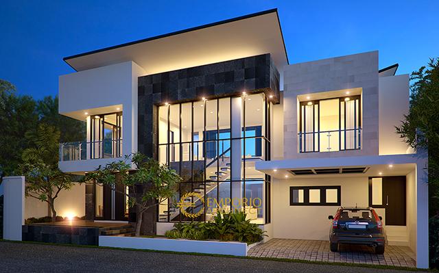 Desain Rumah Modern 2 Lantai Bapak Doni Teguh di  Bintaro, Tangerang Selatan
