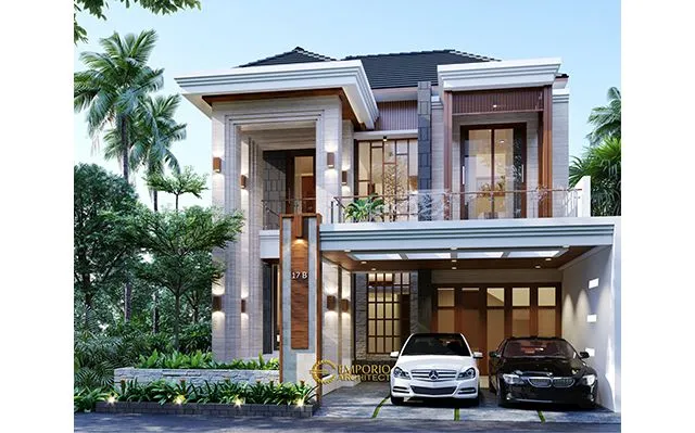 Desain Rumah Modern 2 Lantai Bapak Henry di  Jakarta