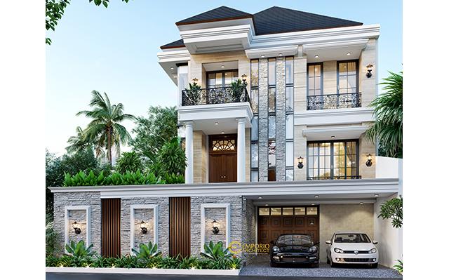 Mrs. Diaz Classic House 2.5 Floors Design - Jakarta