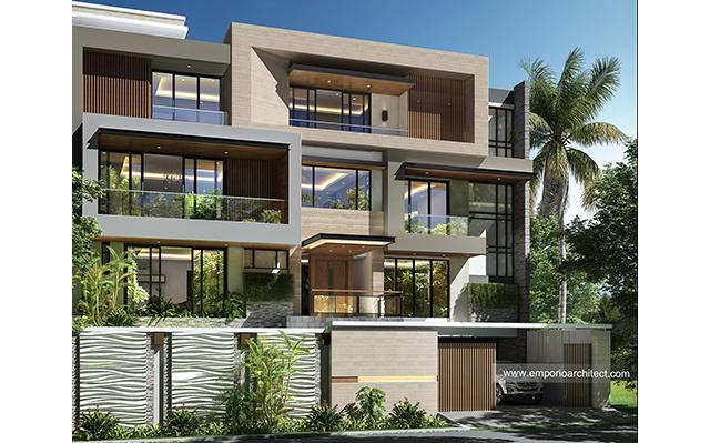 Mrs. Suwaty Modern House 4 Floors Design - Jakarta