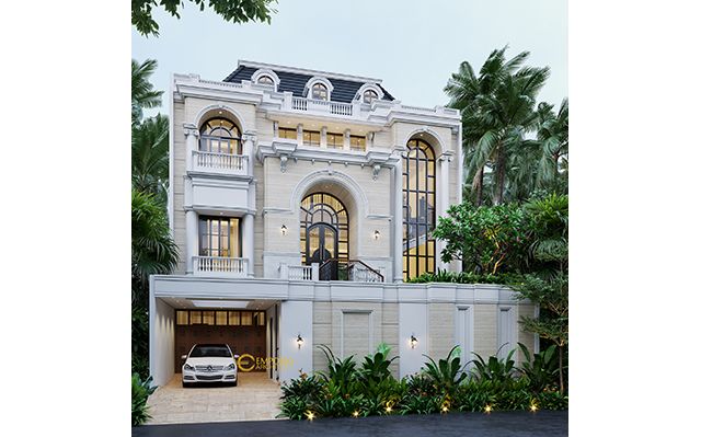 Desain Rumah Mediteran 3 Lantai Ibu Vanessa di  PIK, Jakarta Utara