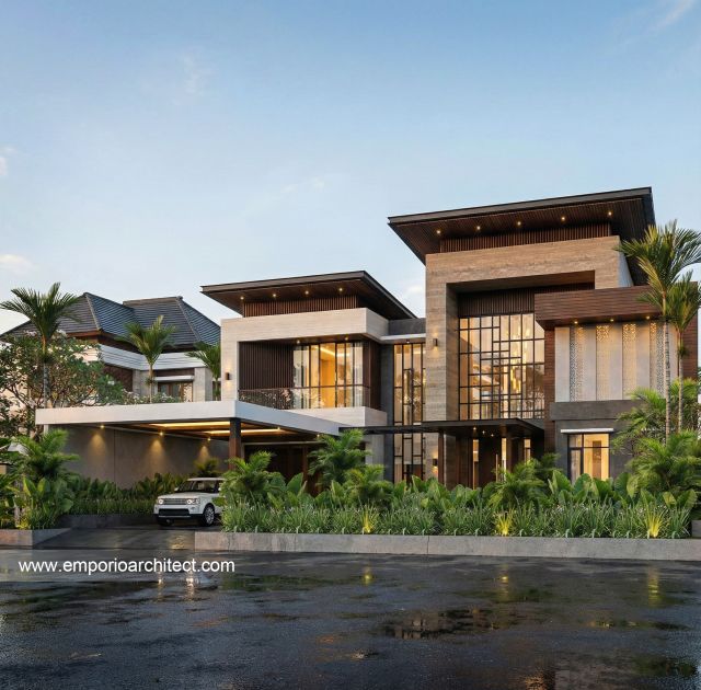 Desain Rumah Modern 2 Lantai Mrs. J di  Jakarta