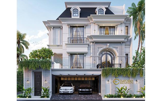 Mr. Noval Mediterranean House 3.5 Floors Design - Jakarta Selatan