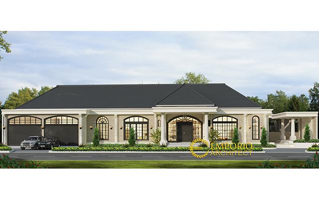 Desain Rumah Mediteran 1 Lantai Bapak Agus di  Jambi